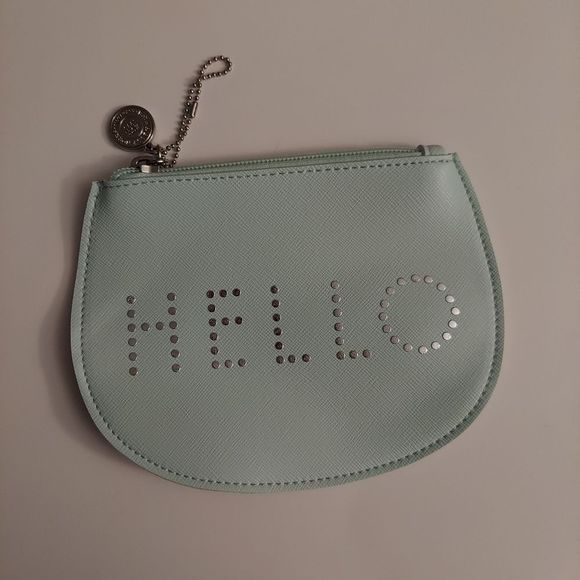 Mint Green Bath and Body Works HELLO Coin Pouch - Picture 2 of 4